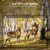K&F Concept H883 Mini Trail Camera 1080P HD Game Camera IP66 Waterproof Wildlife Hunting Cam with 12months long standby and Night Vision 2.4”± LCD IR LEDs